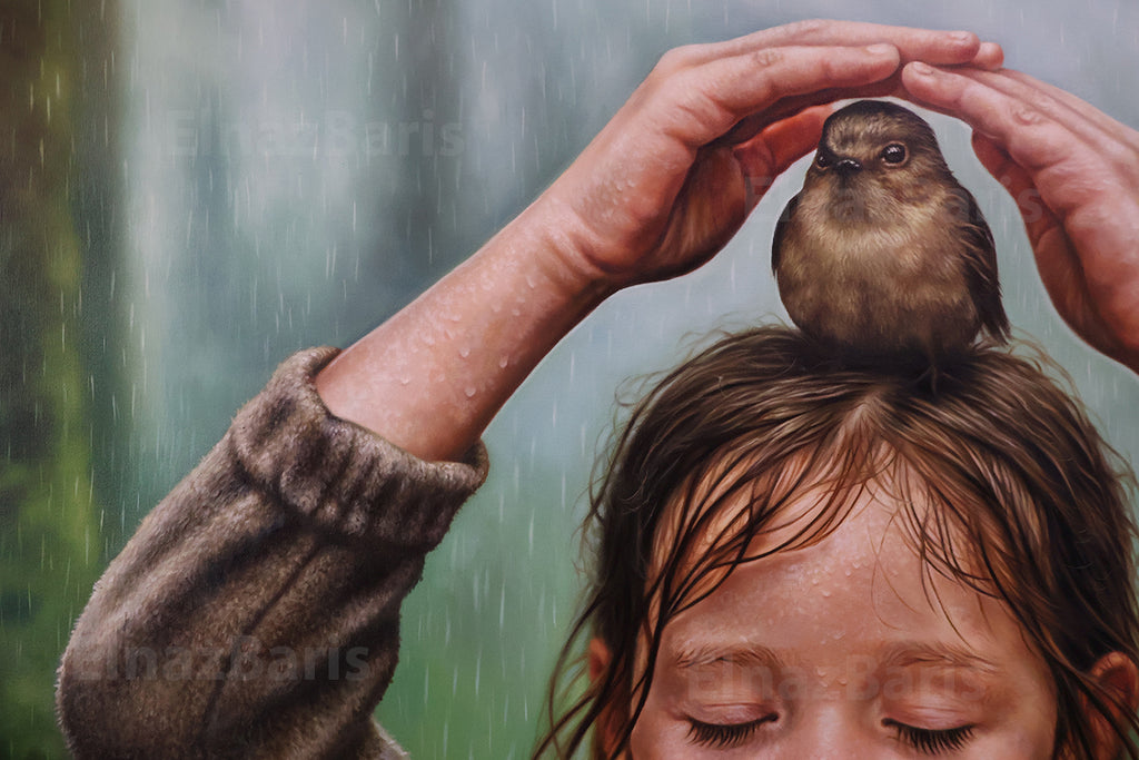 Shelter 2025 Original Fine Art Oil Painting on Canvas – One-of-a-Kind Artwork