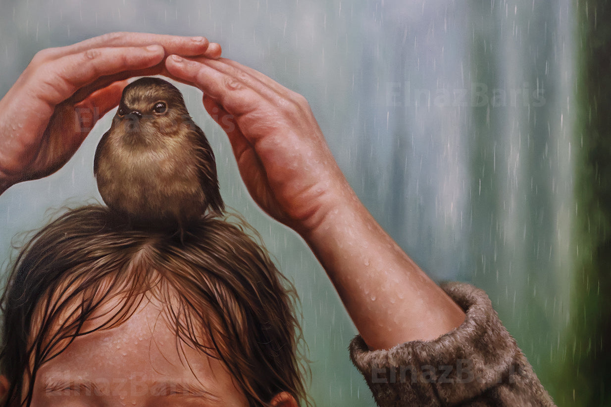 Shelter 2025 Original Fine Art Oil Painting on Canvas – One-of-a-Kind Artwork