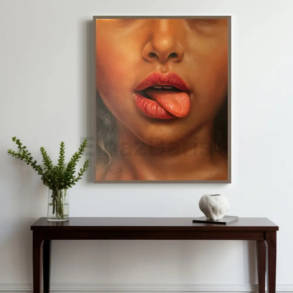 Emotional Woman Portrait Original Oil Painting on Canvas Oil Painting