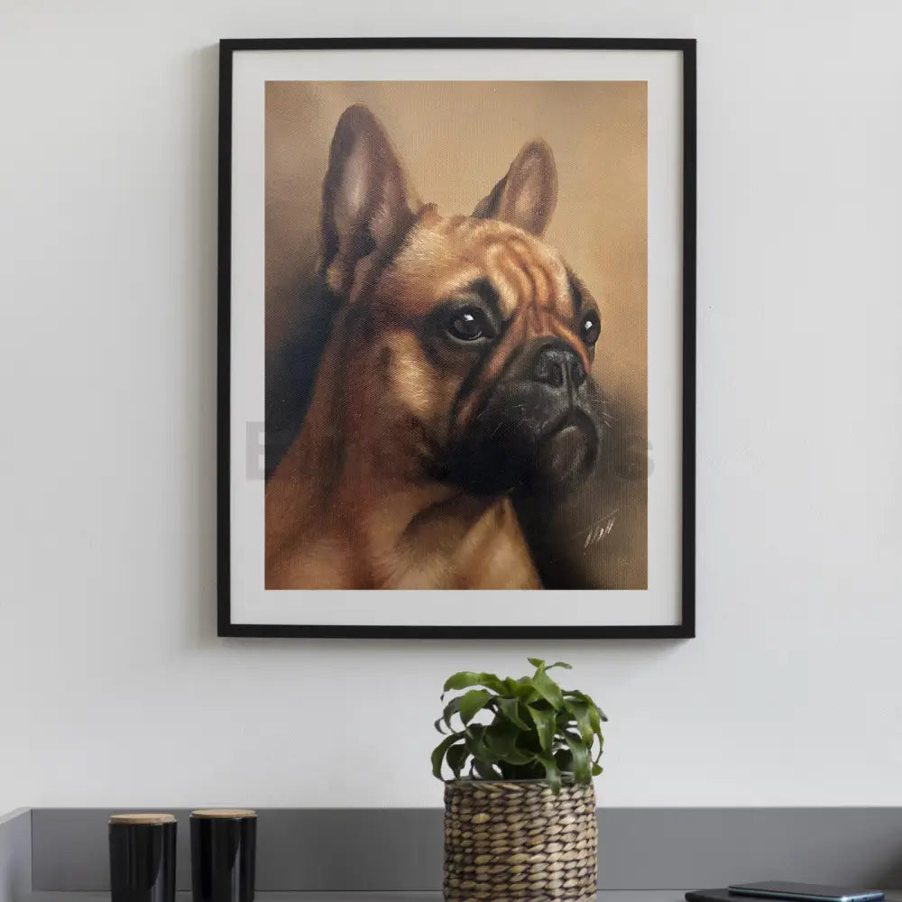 French Bulldog Oil Painting Oil Painting