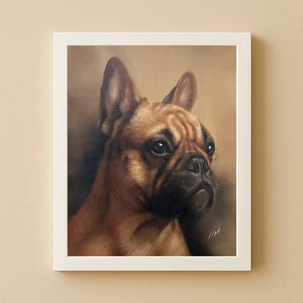 French Bulldog Oil Painting Oil Painting