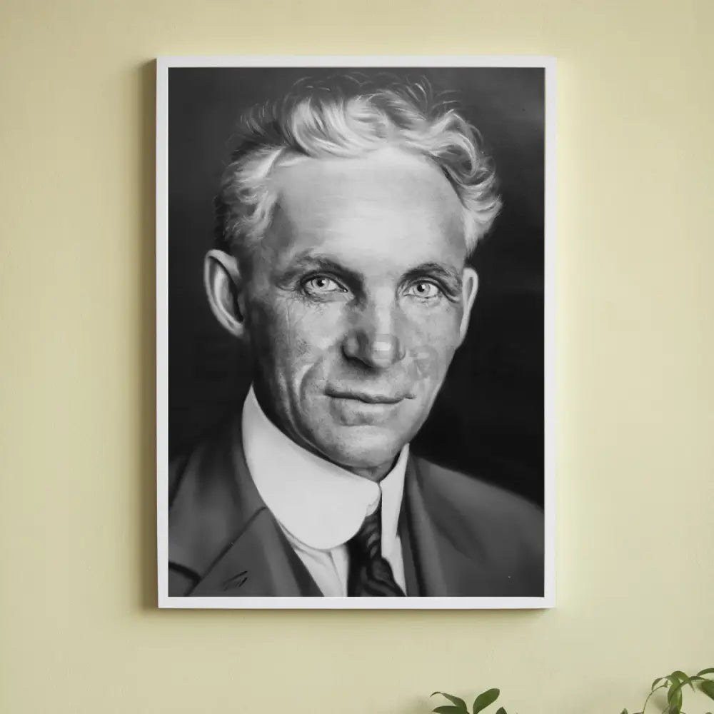 Henry Ford 2025 Oil Portrait Painting – Original Hand-Painted Artwork on Canvas Oil Painting