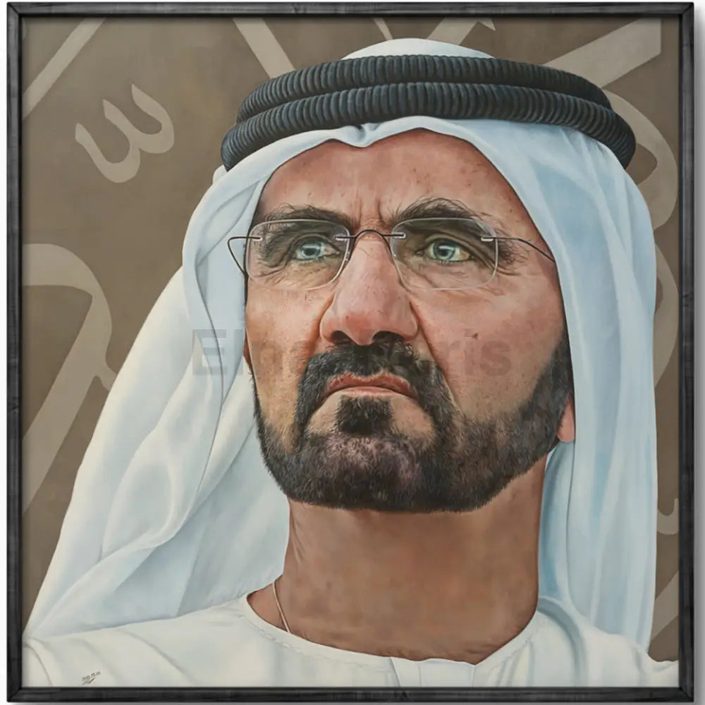 HH Sheikh Mohamed bin Rashid Al Maktoum 2024 Oil Painting