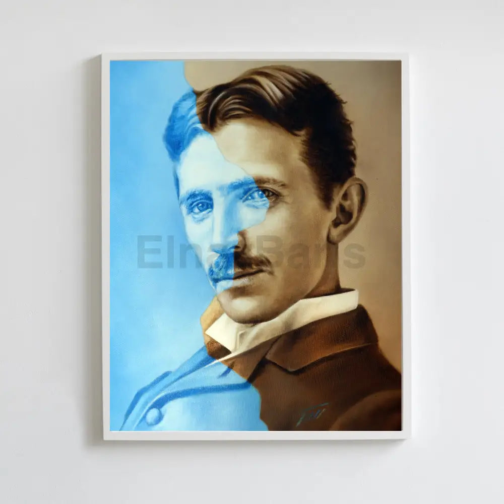 Nikola Tesla 2025 Oil Painting