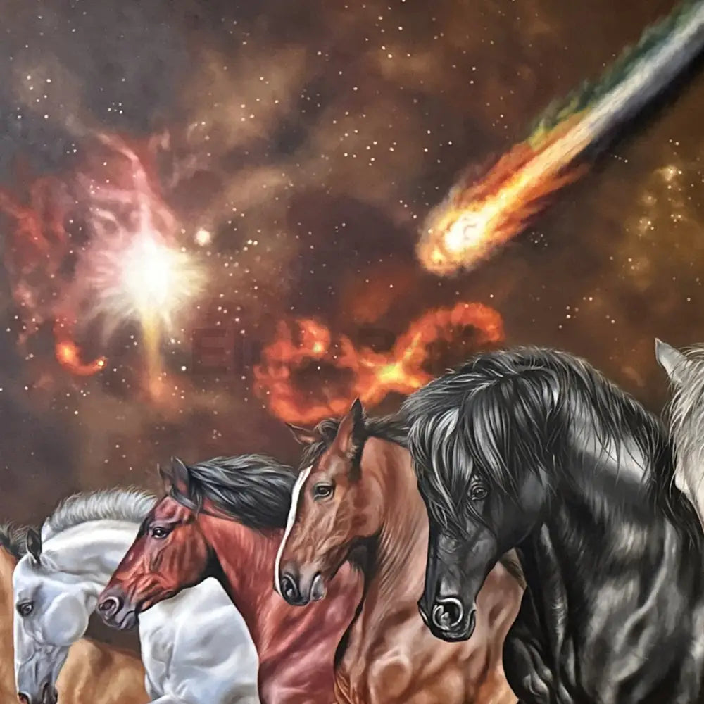 Sheikh Zayed Oil Painting: Winds of Destiny Fine Art Oil Painting